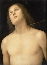 St. Sebastian, ca. 1495 (Tempera und Öl auf Holz)